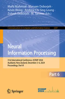 Mahmud / Doborjeh / Wong |  Neural Information Processing | eBook | Sack Fachmedien