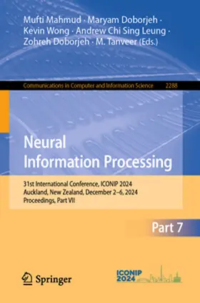 Mahmud / Doborjeh / Wong |  Neural Information Processing | eBook | Sack Fachmedien