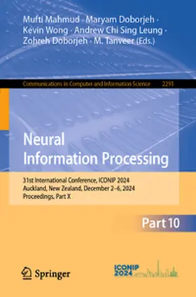 Mahmud / Doborjeh / Wong |  Neural Information Processing | eBook | Sack Fachmedien