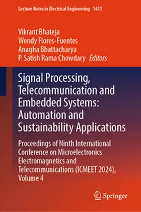 Bhateja / Flores-Fuentes / Bhattacharya | Signal Processing, Telecommunication and Embedded Systems: Automation and Sustainability Applications | E-Book | www.sack.de