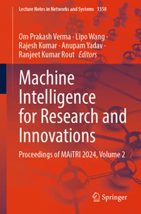 Verma / Wang / Kumar | Machine Intelligence for Research and Innovations | E-Book | www.sack.de