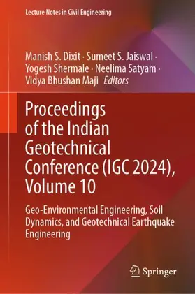 Dixit / Jaiswal / Shermale |  Proceedings of the Indian Geotechnical Conference (IGC 2024), Volume 10 | Buch |  Sack Fachmedien