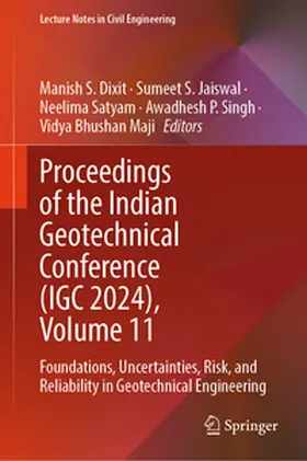 Dixit / Jaiswal / Satyam | Proceedings of the Indian Geotechnical Conference (IGC 2024), Volume 11 | E-Book | www.sack.de