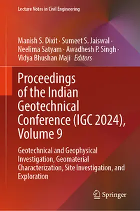Dixit / Jaiswal / Satyam |  Proceedings of the Indian Geotechnical Conference (IGC 2024), Volume 9 | eBook | Sack Fachmedien