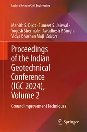 Dixit / Jaiswal / Shermale |  Proceedings of the Indian Geotechnical Conference (IGC 2024), Volume 2 | eBook | Sack Fachmedien