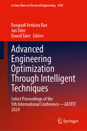 Rao / Taler |  Advanced Engineering Optimization Through Intelligent Techniques | eBook | Sack Fachmedien
