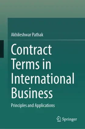 Pathak |  Contract Terms in International Business | Buch |  Sack Fachmedien