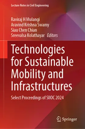 Mulangi / Swamy / Chian |  Technologies for Sustainable Mobility and Infrastructures | eBook | Sack Fachmedien