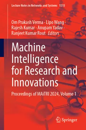 Verma / Wang / Kumar | Machine Intelligence for Research and Innovations | E-Book | www.sack.de
