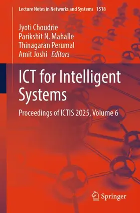 Choudrie / Mahalle / Perumal |  ICT for Intelligent Systems | Buch |  Sack Fachmedien