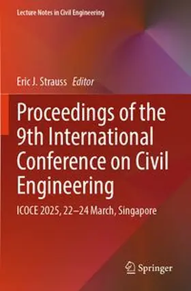 Strauss |  Proceedings of the 9th International Conference on Civil Engineering | Buch |  Sack Fachmedien
