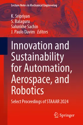 Sripriyan / Balaguru / Sachin |  Innovation and Sustainability for Automation, Aerospace, and Robotics | eBook | Sack Fachmedien