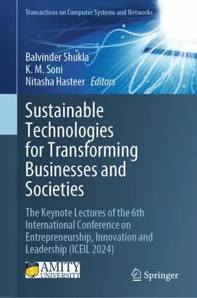 Shukla / Soni / Hasteer |  Sustainable Technologies for Transforming Businesses and Societies | Buch |  Sack Fachmedien