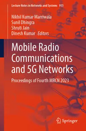 Marriwala / Dhingra / Jain | Mobile Radio Communications and 5G Networks | E-Book | sack.de
