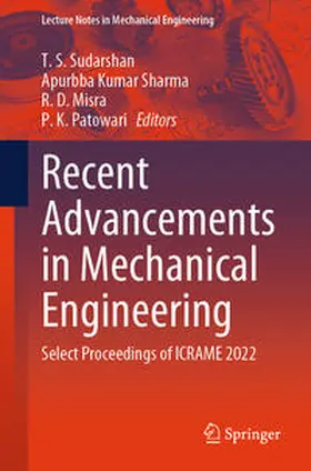 Sudarshan / Sharma / Misra |  Recent Advancements in Mechanical Engineering | eBook | Sack Fachmedien