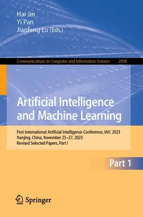 Jin / Pan / Lu |  Artificial Intelligence and Machine Learning | Buch |  Sack Fachmedien