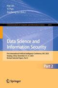 Jin / Lu / Pan |  Data Science and Information Security | Buch |  Sack Fachmedien