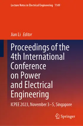 Li |  Proceedings of the 4th International Conference on Power and Electrical Engineering | eBook | Sack Fachmedien