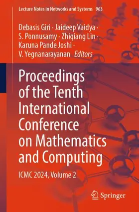 Giri / Vaidya / Yegnanarayanan |  Proceedings of the Tenth International Conference on Mathematics and Computing | Buch |  Sack Fachmedien