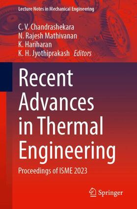Chandrashekara / Mathivanan / Hariharan |  Recent Advances in Thermal Engineering | Buch |  Sack Fachmedien