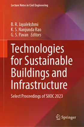 Jayalekshmi / Rao / Pavan | Technologies for Sustainable Buildings and Infrastructure | E-Book | sack.de