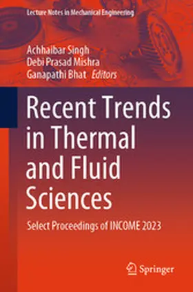 Singh / Mishra / Bhat | Recent Trends in Thermal and Fluid Sciences | E-Book | www.sack.de