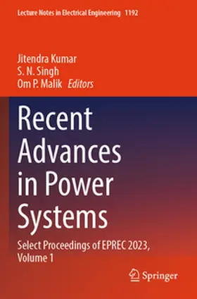 Kumar / Singh / Malik |  Recent Advances in Power Systems | Buch |  Sack Fachmedien