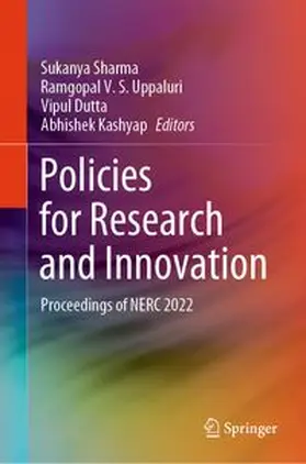 Sharma / Uppaluri / Dutta |  Policies for Research and Innovation | eBook | Sack Fachmedien