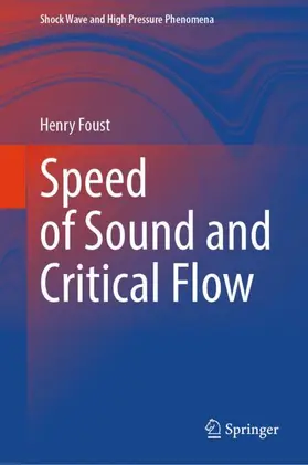 Foust |  Speed of Sound and Critical Flow | Buch |  Sack Fachmedien