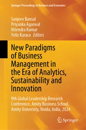 Bansal / Agarwal / Kumar | New Paradigms of Business Management in the Era of Analytics, Sustainability and Innovation | E-Book | www.sack.de