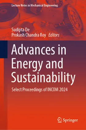 De / Roy | Advances in Energy and Sustainability | E-Book | sack.de