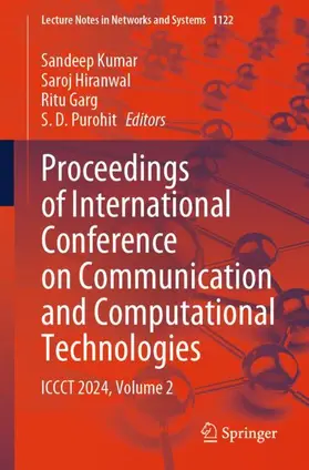 Kumar / Purohit / Hiranwal |  Proceedings of International Conference on Communication and Computational Technologies | Buch |  Sack Fachmedien