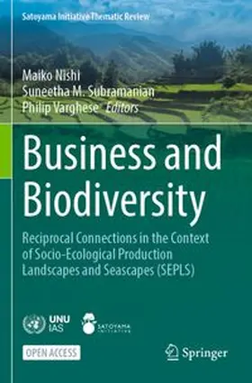 Nishi / Subramanian / Varghese |  Business and Biodiversity | Buch |  Sack Fachmedien