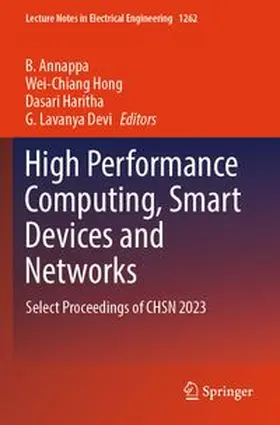 Annappa / Hong / Haritha |  High Performance Computing, Smart Devices and Networks | Buch |  Sack Fachmedien
