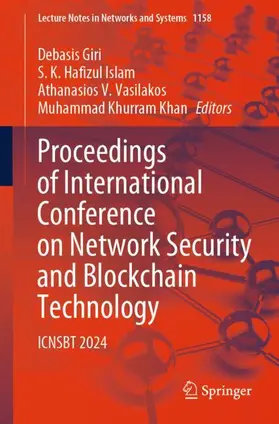 Giri / Khan / Islam |  Proceedings of International Conference on Network Security and Blockchain Technology | Buch |  Sack Fachmedien