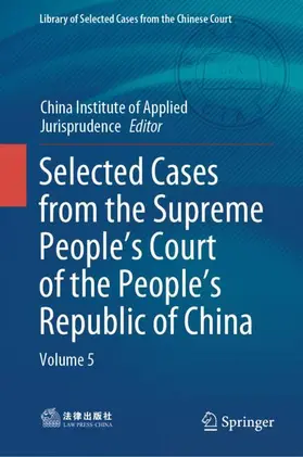  Selected Cases from the Supreme People's Court of the People's Republic of China | Buch |  Sack Fachmedien