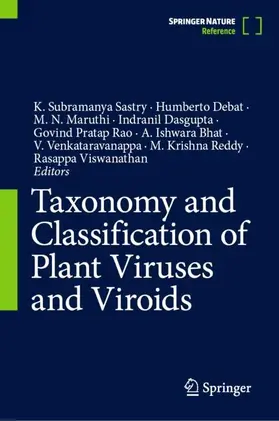 Sastry / Debat / Maruthi |  Taxonomy and Classification of Plant Viruses and Viroids | Buch |  Sack Fachmedien