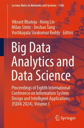 Bhateja / Lin / Sivakumar Reddy |  Big Data Analytics and Data Science | Buch |  Sack Fachmedien