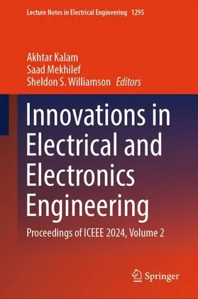 Kalam / Mekhilef / Williamson |  Innovations in Electrical and Electronics Engineering | Buch |  Sack Fachmedien