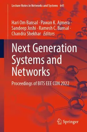 Bansal / Ajmera / Shekhar |  Next Generation Systems and Networks | Buch |  Sack Fachmedien