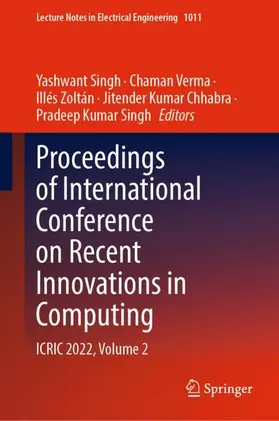 Singh / Verma / Zoltán |  Proceedings of International Conference on Recent Innovations in Computing | Buch |  Sack Fachmedien