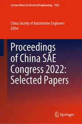 Proceedings of China SAE Congress 2022: Selected Papers | E-Book | sack.de