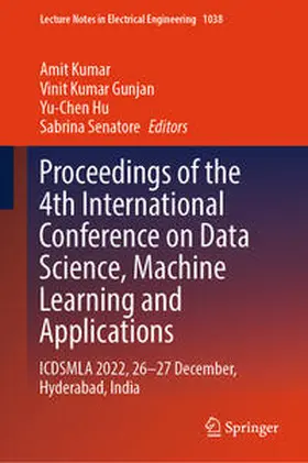 Kumar / Gunjan / Hu | Proceedings of the 4th International Conference on Data Science, Machine Learning and Applications | E-Book | sack.de