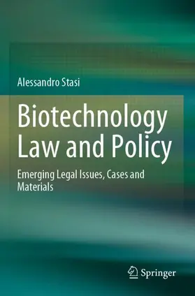 Stasi |  Biotechnology Law and Policy | Buch |  Sack Fachmedien