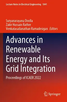 Doolla / Ramadesigan / Rather |  Advances in Renewable Energy and Its Grid Integration | Buch |  Sack Fachmedien