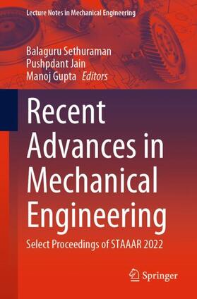 Sethuraman / Gupta / Jain |  Recent Advances in Mechanical Engineering | Buch |  Sack Fachmedien