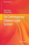 Zhang / Dong |  On Contemporary Chinese Legal System | Buch |  Sack Fachmedien