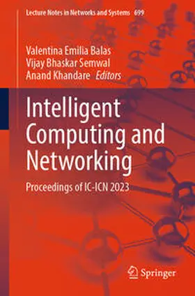Balas / Semwal / Khandare |  Intelligent Computing and Networking | eBook | Sack Fachmedien