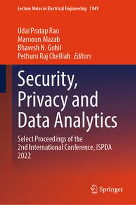 Rao / Alazab / Gohil | Security, Privacy and Data Analytics | E-Book | sack.de