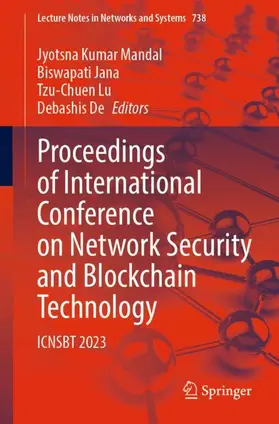 Mandal / Jana / Lu |  Proceedings of International Conference on Network Security and Blockchain Technology | Buch |  Sack Fachmedien